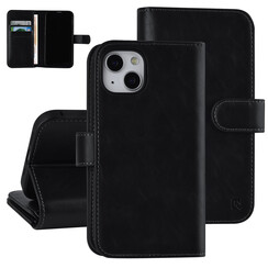 UNIQ Accessory Zwart hoesje voor iPhone 13 & 14 - Book Case - Pasjeshouder voor 9 pasjes - Magneetsluiting