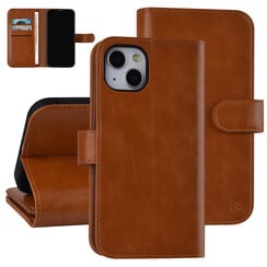 UNIQ Accessory Book-Case hul iPhone 13 & 14 - Kartenhalter - Magnetverschluss - braun