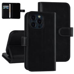 UNIQ Accessory Book-Case hul iPhone 13 Pro - Kartenhalter - Magnetverschluss - Schwarz