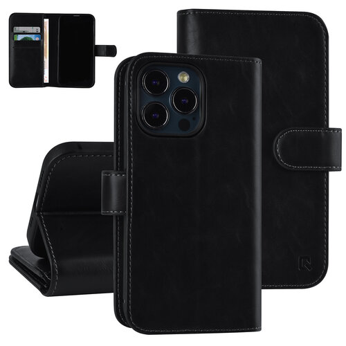 UNIQ Accessory UNIQ Accessory Zwart hoesje voor iPhone 13 Pro - Book Case - Pasjeshouder voor 9 pasjes - Magneetsluiting