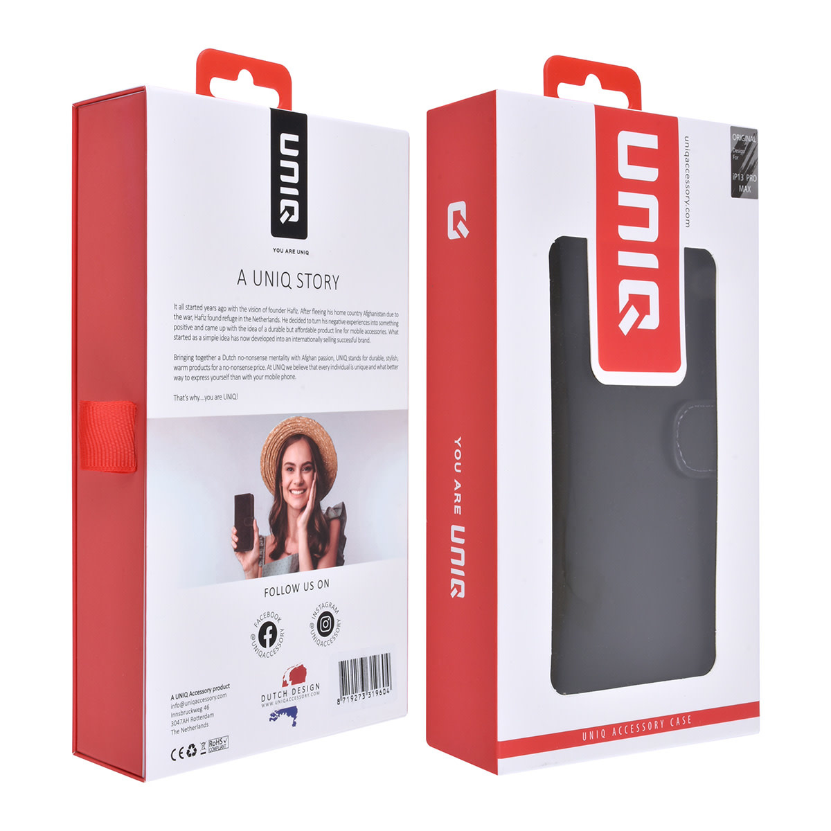 UNIQ Accessory UNIQ Accessory Zwart hoesje voor iPhone 13 Pro Max - Book Case - Pasjeshouder voor 9 pasjes - Magneetsluiting, foto 6 van 6