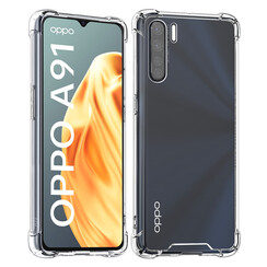 TPU Back Cover Oppo A91 - Antishock - Transparent