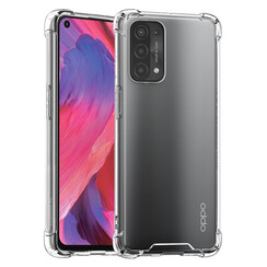 Transparant hoesje voor Oppo A54 5G & Oppo A74 5G - TPU Backcover - Antishock
