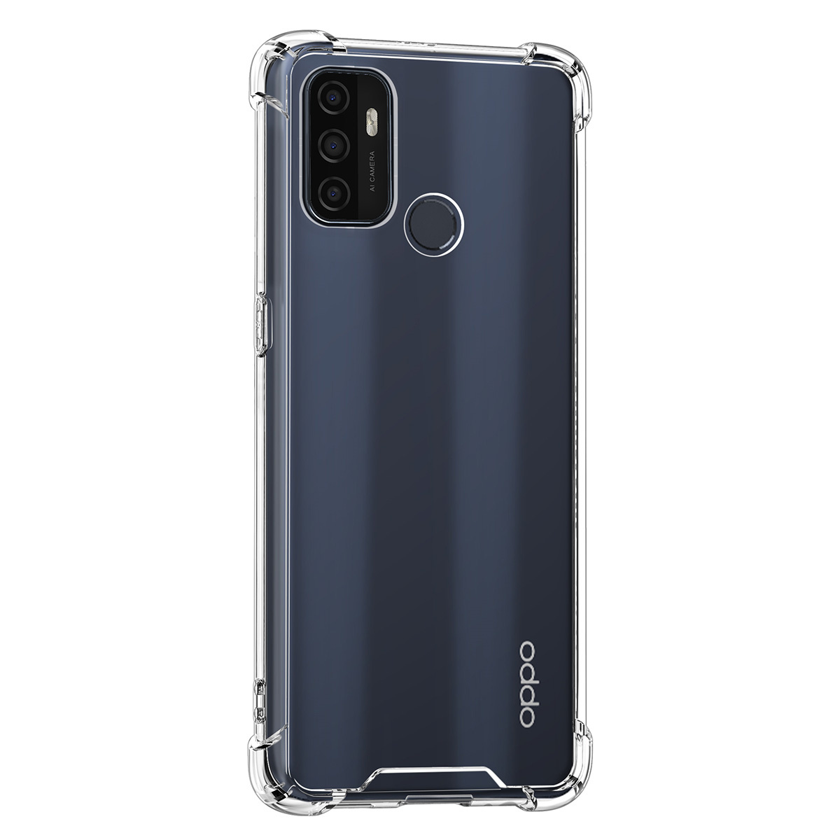 Transparant hoesje voor Oppo A53s - TPU Backcover - Antishock, foto 2 van 3