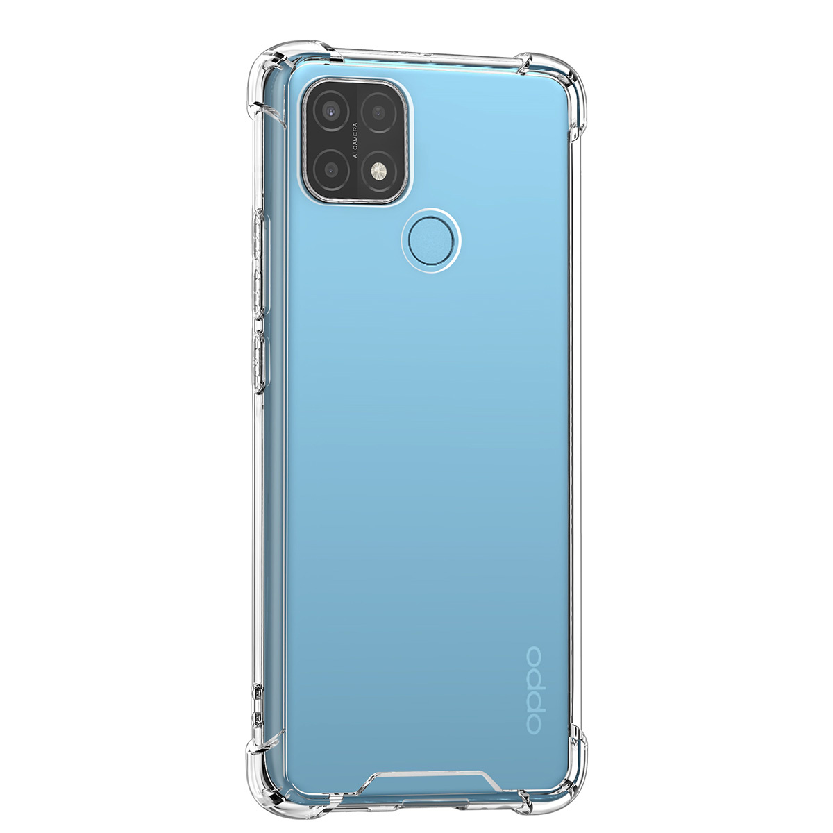 Transparant hoesje voor Oppo A15 - TPU Backcover - Antishock, foto 2 van 3