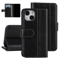 UNIQ Accessory Book type case iPhone 13 Mini - Card holder - Magnetic closure 3x - Black