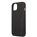 Mercedes-Benz AMG Coque arrière rigide iPhone 13 Mini - Carbon - Red Stitching - Noir Mercedes-Benz AMG Coque arrière rigide iPhone 13 Mini - Carbon - Red Stitching - Noir