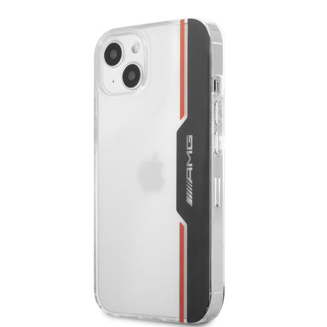 Mercedes-Benz AMG Coque arrière rigide iPhone 13 Mini - Electroplated Black & Red - Transparent Mercedes-Benz AMG Coque arrière rigide iPhone 13 Mini - Electroplated Black & Red - Transparent