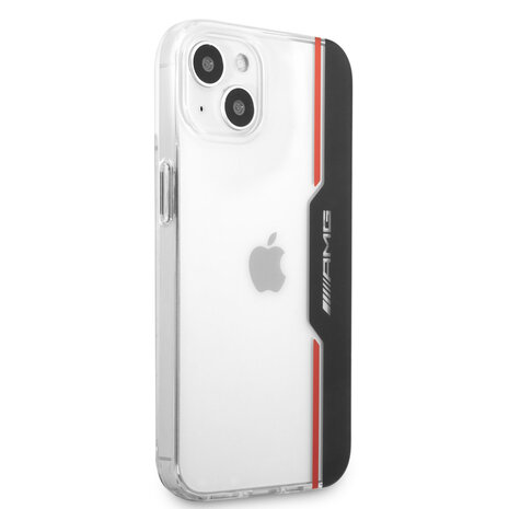 Mercedes-Benz AMG Coque arrière rigide iPhone 13 Mini - Electroplated Black & Red - Transparent Mercedes-Benz AMG Coque arrière rigide iPhone 13 Mini - Electroplated Black & Red - Transparent