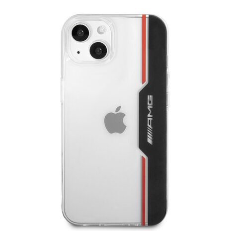 Mercedes-Benz AMG Coque arrière rigide iPhone 13 Mini - Electroplated Black & Red - Transparent Mercedes-Benz AMG Coque arrière rigide iPhone 13 Mini - Electroplated Black & Red - Transparent