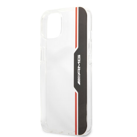 Mercedes-Benz AMG Coque arrière rigide iPhone 13 Mini - Electroplated Black & Red - Transparent Mercedes-Benz AMG Coque arrière rigide iPhone 13 Mini - Electroplated Black & Red - Transparent