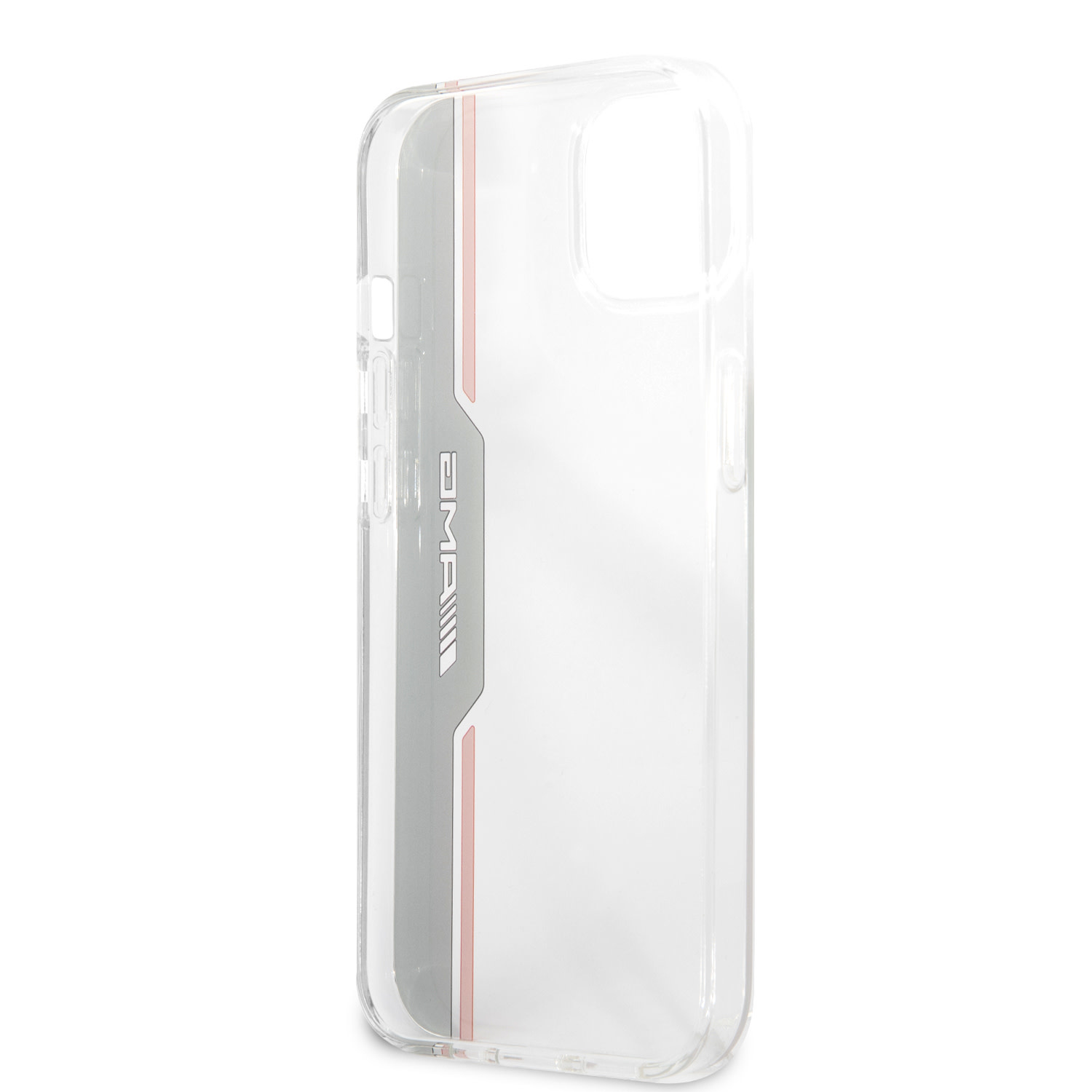 Mercedes-Benz AMG iPhone 13 Mini Hardcase Backcover - Electroplated Black & Red - Transparant, foto 6 van 6