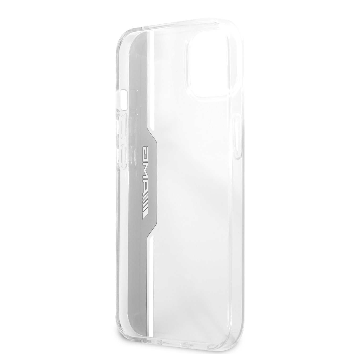Mercedes-Benz AMG iPhone 13 Mini Hardcase Backcover - Electroplated Black & White - Transparant, foto 6 van 6