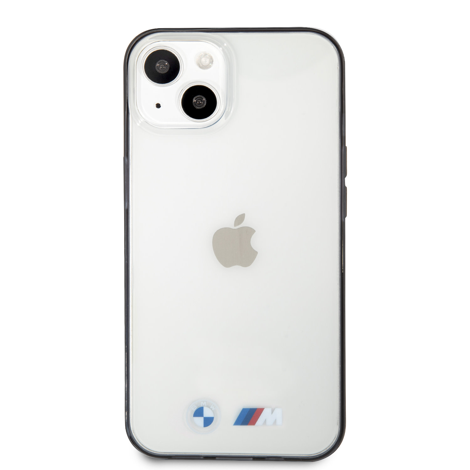 BMW Hardcase-Rückseite iPhone 13 Mini - Black Edges - Transparent 