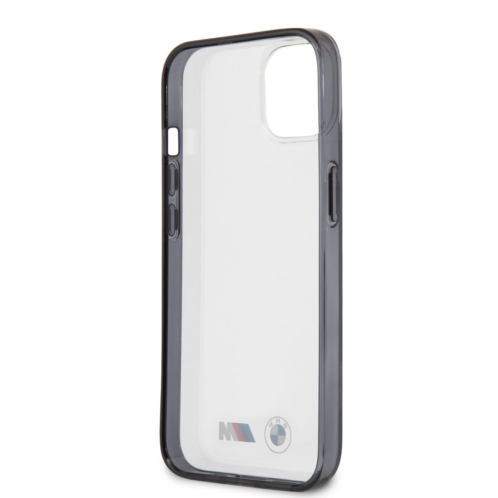 BMW BMW iPhone 13 Mini Hardcase Backcover - Black Edges - Transparant BMW BMW iPhone 13 Mini Hardcase Backcover - Black Edges - Transparant
