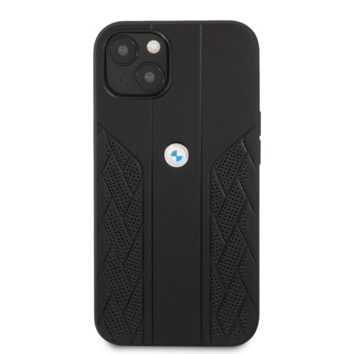 BMW BMW iPhone 13 Mini Hardcase Backcover - Perforated Curve - Zwart, foto 3 van 6