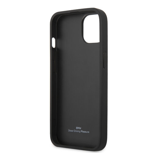 BMW BMW Coque arrière rigide iPhone 13 Mini - Perforated Curve - Rouge