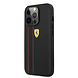Ferrari Ferrari Coque arrière rigide iPhone 13 Pro - Debossed Stripes - Noir Ferrari Ferrari Coque arrière rigide iPhone 13 Pro - Debossed Stripes - Noir
