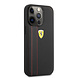 Ferrari Ferrari Coque arrière rigide iPhone 13 Pro - Debossed Stripes - Noir Ferrari Ferrari Coque arrière rigide iPhone 13 Pro - Debossed Stripes - Noir