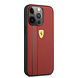Ferrari Ferrari Hardcase-Rückseite iPhone 13 Pro - Debossed Stripes - Rot Ferrari Ferrari Hardcase-Rückseite iPhone 13 Pro - Debossed Stripes - Rot