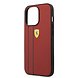 Ferrari Ferrari Hardcase-Rückseite iPhone 13 Pro - Debossed Stripes - Rot Ferrari Ferrari Hardcase-Rückseite iPhone 13 Pro - Debossed Stripes - Rot