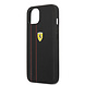 Ferrari Ferrari Hardcase iPhone 13 & 14 - Debossed Stripes - Black Ferrari Ferrari Hardcase iPhone 13 & 14 - Debossed Stripes - Black