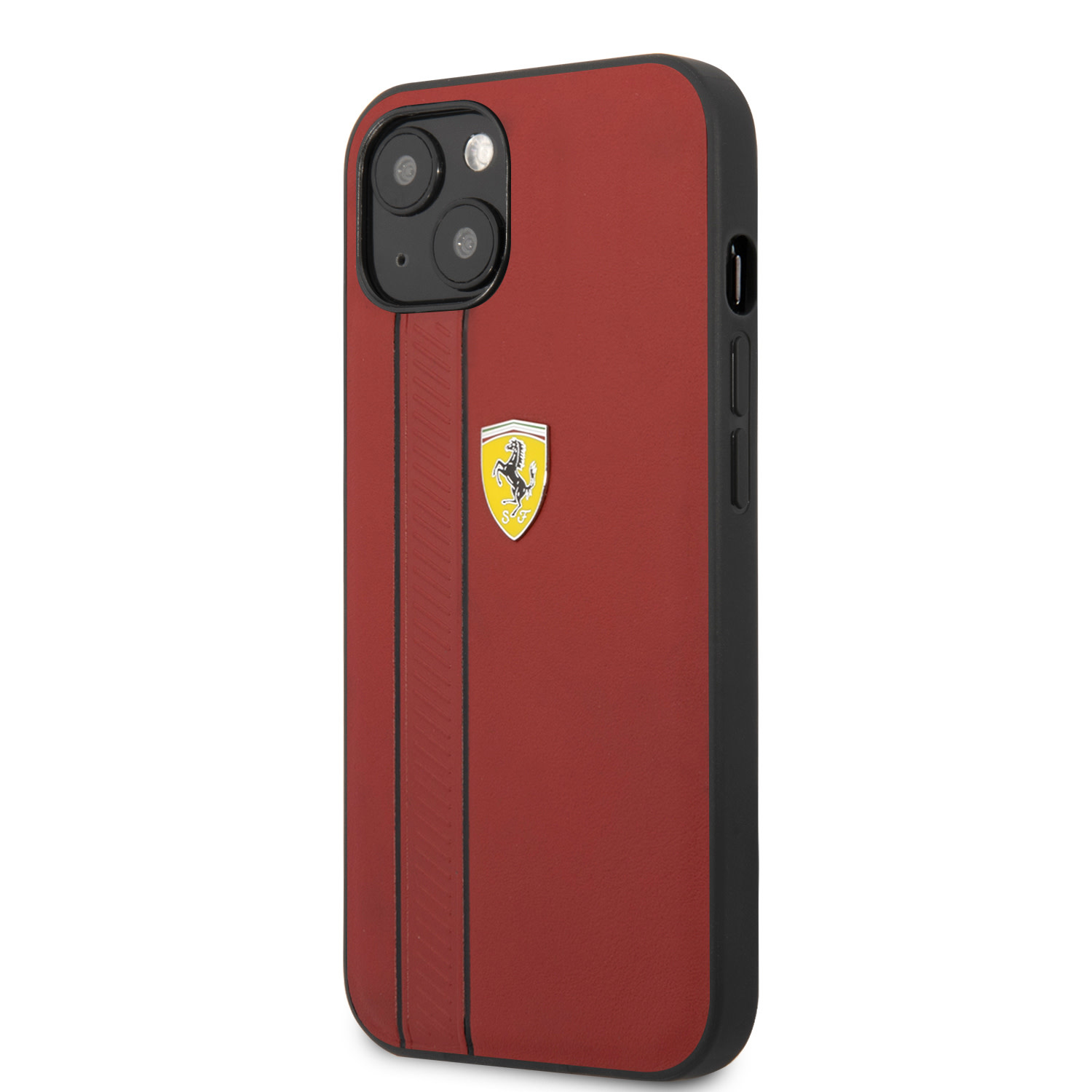 Ferrari Ferrari iPhone 13 & 14 Hardcase Backcover - Debossed Stripes - Rood, foto 2 van 6