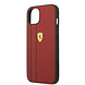 Ferrari Ferrari Hardcase iPhone 13 & 14 - Debossed Stripes - Red Ferrari Ferrari Hardcase iPhone 13 & 14 - Debossed Stripes - Red