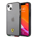 Ferrari Ferrari Hardcase-Rückseite iPhone 13 Mini - Italia - Transparent Outline - Schwarz Ferrari Ferrari Hardcase-Rückseite iPhone 13 Mini - Italia - Transparent Outline - Schwarz