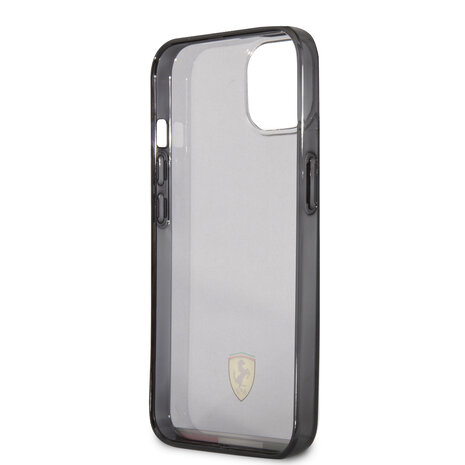 Ferrari Ferrari Hardcase-Rückseite iPhone 13 Mini - Italia - Transparent Outline - Schwarz Ferrari Ferrari Hardcase-Rückseite iPhone 13 Mini - Italia - Transparent Outline - Schwarz