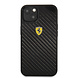 Ferrari Ferrari Hardcase-Rückseite iPhone 13 Mini - Carbon - Metal Logo - Schwarz Ferrari Ferrari Hardcase-Rückseite iPhone 13 Mini - Carbon - Metal Logo - Schwarz