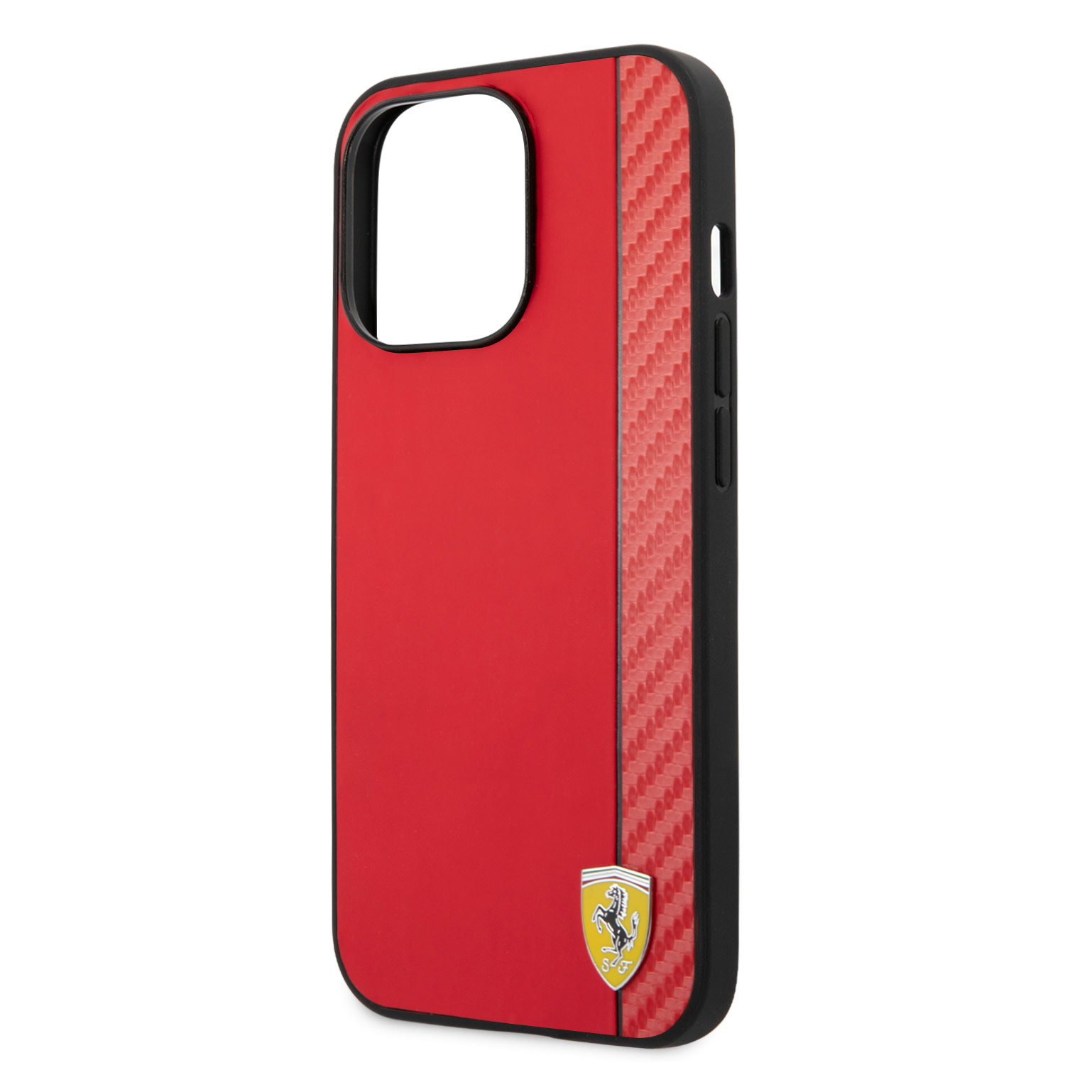 Ferrari Ferrari iPhone 13 Pro Max Hardcase Backcover - Carbon - Rood, foto 5 van 6