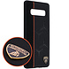 Lamborghini backcover hoesje Alcantara Samsung Galaxy S10e Oranje - Genuine Leather - Echt leer Lamborghini backcover hoesje Alcantara Samsung Galaxy S10e Oranje - Genuine Leather - Echt leer