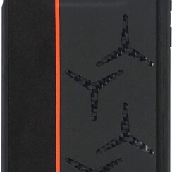 Lamborghini back cover coque Samsung Galaxy S10e Alcantara Orange - Genuine Leather
