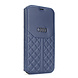 Audi Audi Book type housse iPhone 13 & 14 - Bleu - Q8 Serie - Genuine Leather Audi Audi Book type housse iPhone 13 & 14 - Bleu - Q8 Serie - Genuine Leather