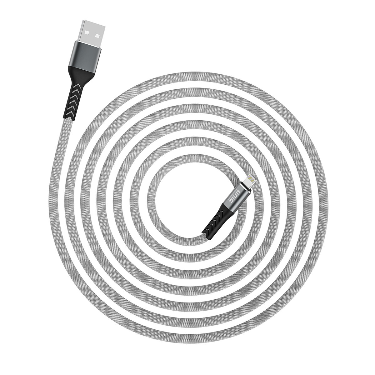 UNIQ Accessory UNIQ Accessory Lightning USB Kabel 200cm snellader dataoverdracht - Grijs, foto 3 van 5