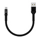 UNIQ Accessory UNIQ Accessory USB Type-C Kabel 20cm snellader dataoverdracht - Zwart UNIQ Accessory UNIQ Accessory USB Type-C Kabel 20cm snellader dataoverdracht - Zwart