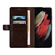 UNIQ Accessory UNIQ Accessory Galaxy S21 Ultra Book Case hoesje - DonkerBruin - Pasjeshouder 3 pasjes - PU Leather UNIQ Accessory UNIQ Accessory Galaxy S21 Ultra Book Case hoesje - DonkerBruin - Pasjeshouder 3 pasjes - PU Leather