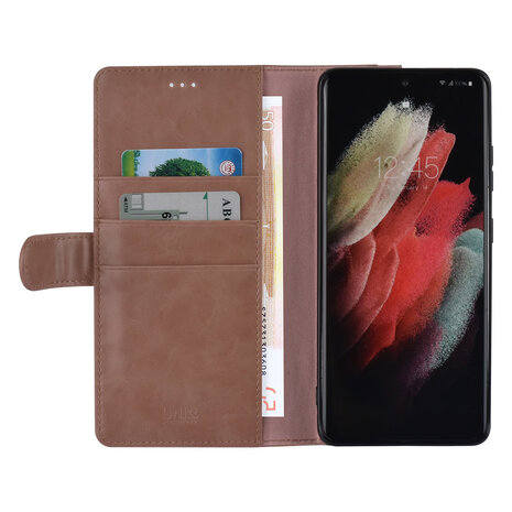 UNIQ Accessory UNIQ Accessory Book-Case hul Galaxy S21 Ultra - Rose Gold - PU Leather