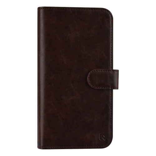UNIQ Accessory UNIQ Accessory iPhone 12 Pro Max Leren Book Case hoesje - DonkerBruin - Pasjeshouder voor 9 pasjes - Magneetsluiting