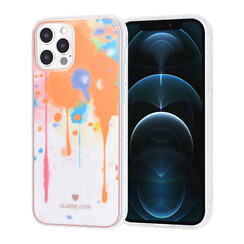 UNIQ Classic Case iPhone 12 - 12 Pro TPU Coque - Graffiti Orange
