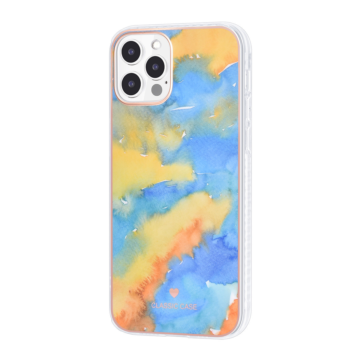 UNIQ Accessory UNIQ Classic Case iPhone 12 - 12 Pro TPU Backcover hoesje - Marble Yellow, foto 2 van 4