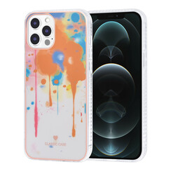 UNIQ Classic Case iPhone 12 Pro Max TPU Backcover hoesje - Graffiti Orange