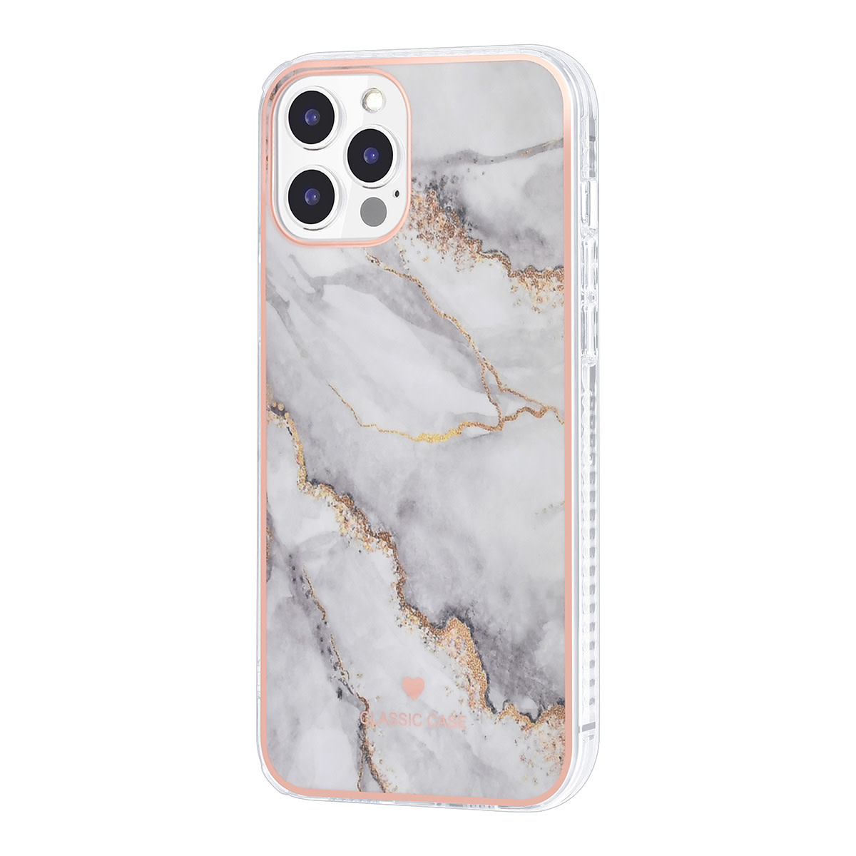 UNIQ Accessory UNIQ Classic Case iPhone 12 Pro Max TPU Backcover hoesje - Marble White, foto 2 van 4