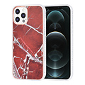 UNIQ Accessory UNIQ Classic Case iPhone 12 Pro Max TPU Backcover hoesje - Marble Red