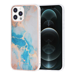 UNIQ Classic Case iPhone 12 Pro Max TPU Coque - Marble Blue