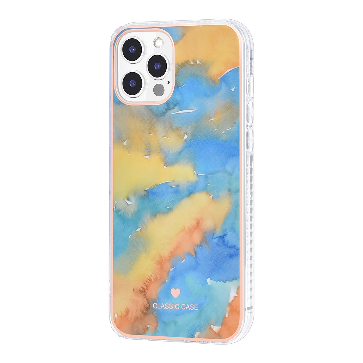 UNIQ Accessory UNIQ Classic Case iPhone 12 Pro Max TPU Backcover hoesje - Marble Yellow, foto 2 van 4