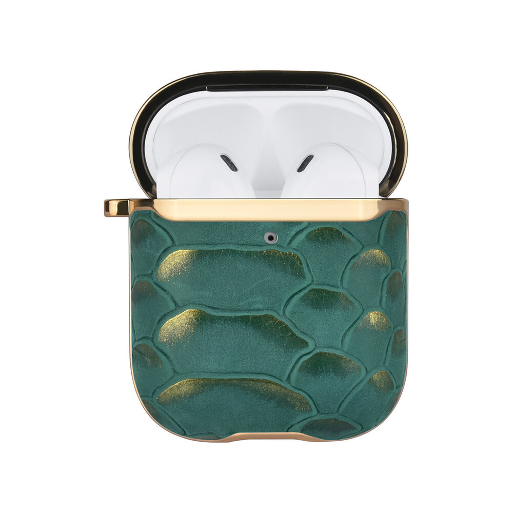 UNIQ Accessory UNIQ Accessory AirPods - Airpods 2 Hülle - Snake Leather Grün UNIQ Accessory UNIQ Accessory AirPods - Airpods 2 Hülle - Snake Leather Grün