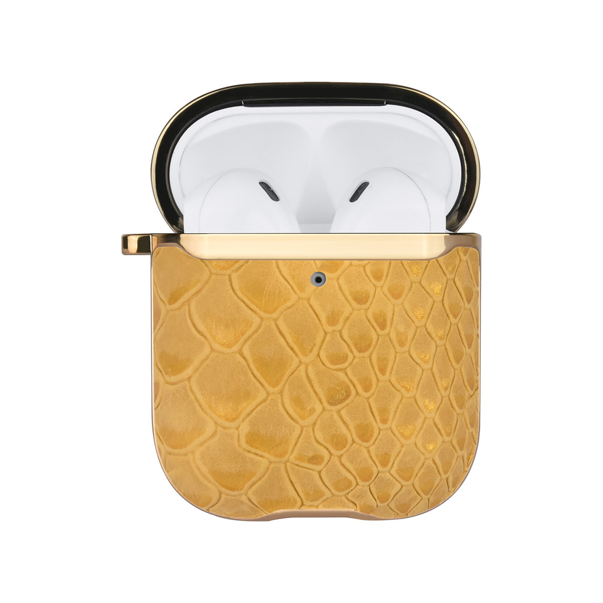 UNIQ Accessory UNIQ Accessory Airpods - Airpods 2 Case - Snake Leather Geel, foto 2 van 5