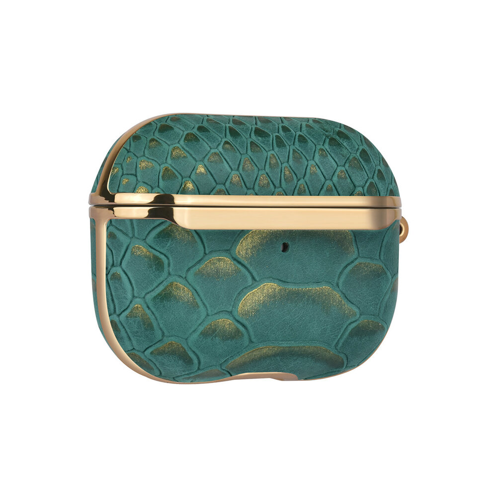 UNIQ Accessory UNIQ Accessory AirPods Pro Hülle - Snake Leather Grün UNIQ Accessory UNIQ Accessory AirPods Pro Hülle - Snake Leather Grün